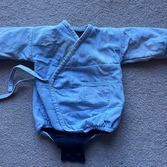 Kiboro kimono denim fleece lining 6-12mth - Picture 3 of 5